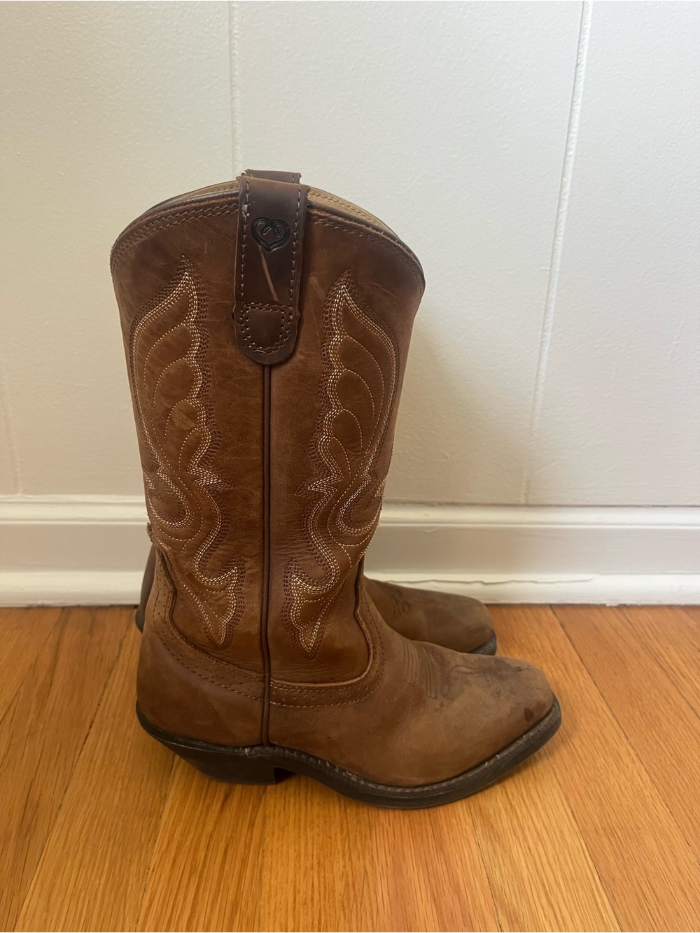 Classic Brown Leather Western Cowboy Boots - Women’s
